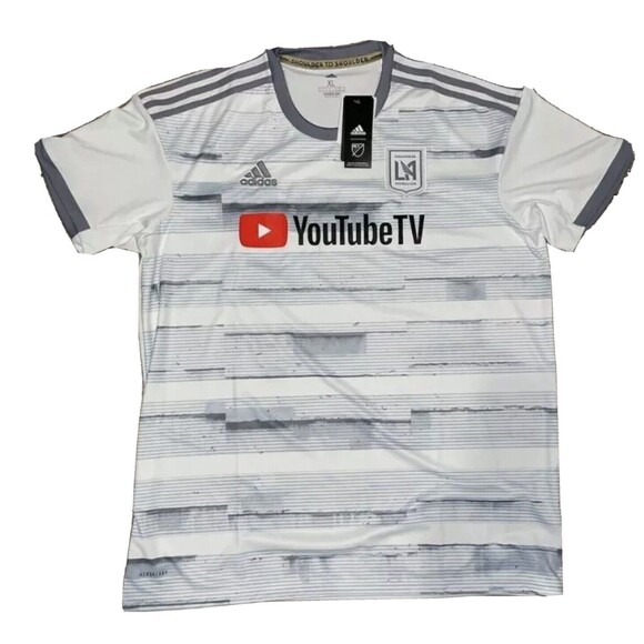 Adidas Men's Los Angeles FC MLS Authentic Away GE5944 Soccer Jersey Size M - Picture 1 of 5